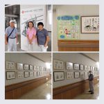 日赤成田病院にて先生の作品と生徒さんの作品を展示